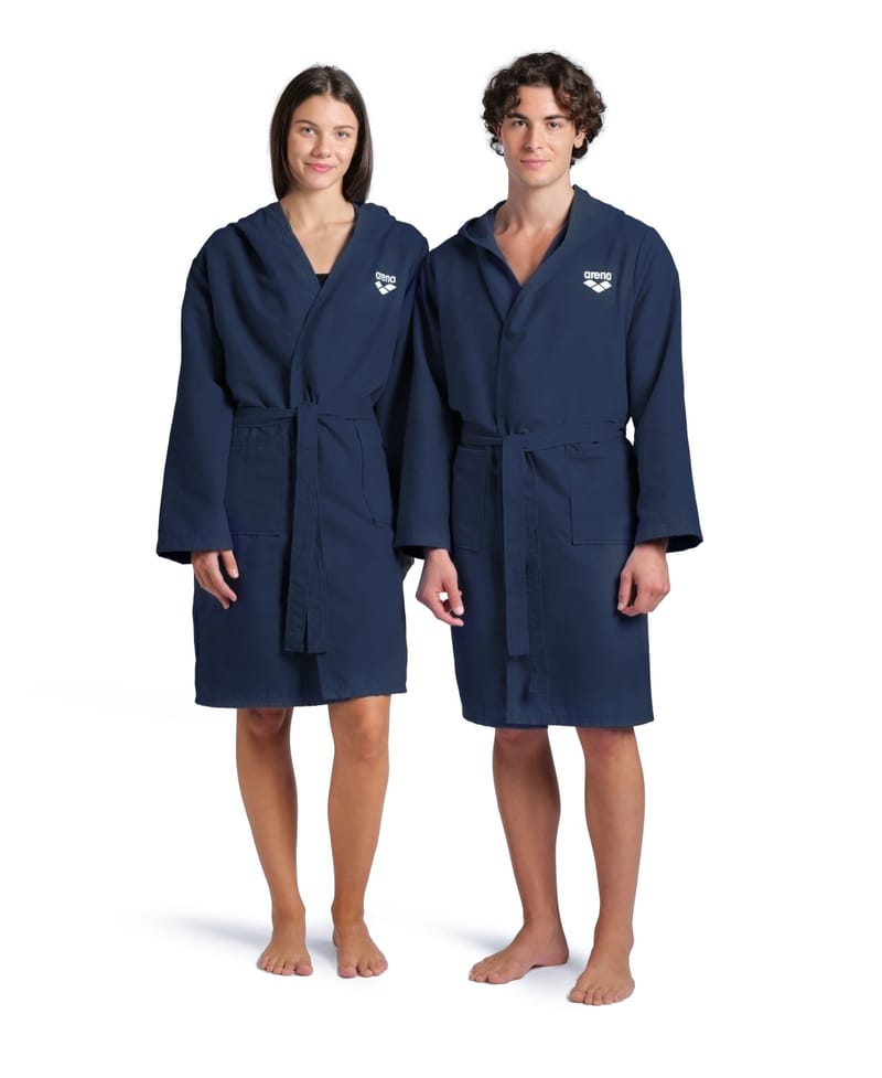 Arena Compact Microfiber Robe navy/white